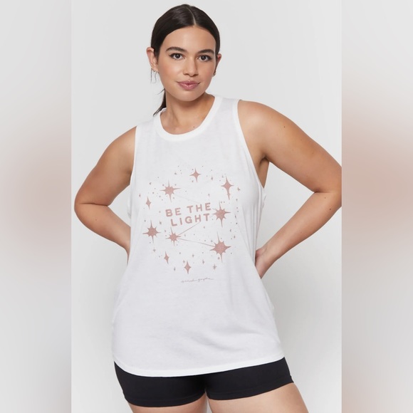 Spiritual Gangster Tops - Spiritual Gangster | Medium “Be the Light” Movement Tank